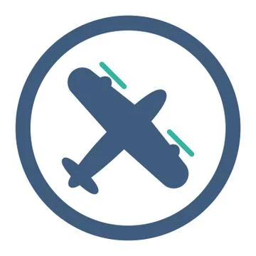 Screw Aeroplane Rounded Raster Icon 스톡 일러스트