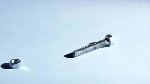 Screw and nut Stock Footage 8970345