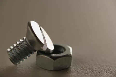 Screw And Nut Foto stock