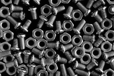 Screw and nuts Stock Photos