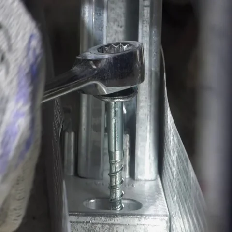 Screw being screwed in Stock Footage 69284478