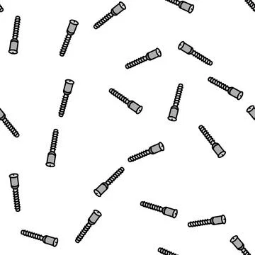 Screw boards assembly vector seamless pattern Ilustración de archivo