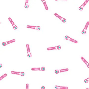 Screw boards assembly vector seamless pattern Stock Illustration