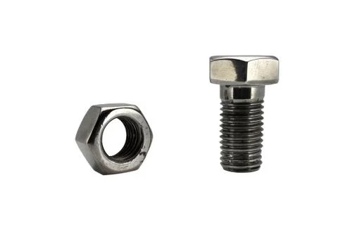 Screw-bolt and nut Stock Photos