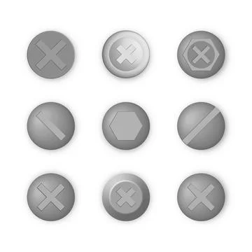Screw cap isolated on white background, vector illustration. Stock Illustration
