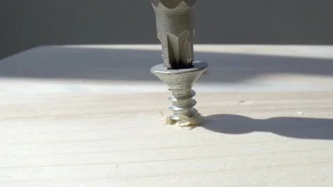 Screw Close-Up In And Out Stock Footage 151277399