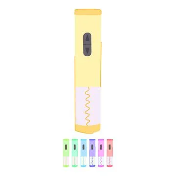 Screw corkscrew wine vector cartoon graphic Stock Illustration