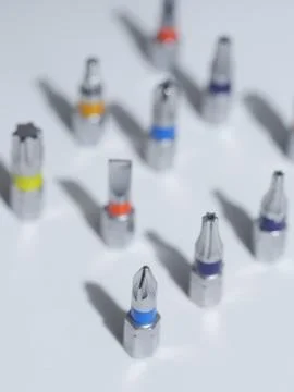 Screw driver bits Stock Photos