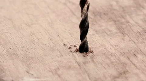 Screw driver into hard wood Stock Footage 51802300