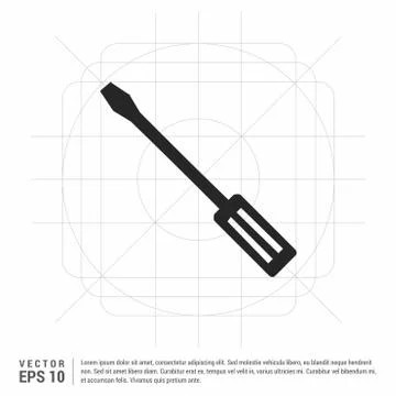 Screw Driver Icon Stock Illustration