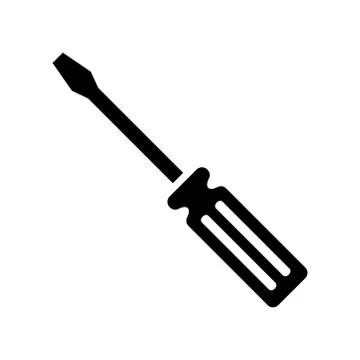 Screw driver icon vector design template Illustrazione stock