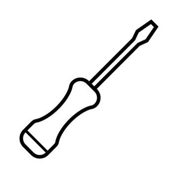 Screw driver icon vector design template Stock Illustration