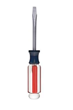 Screw driver isolated on a white background Stock Photos