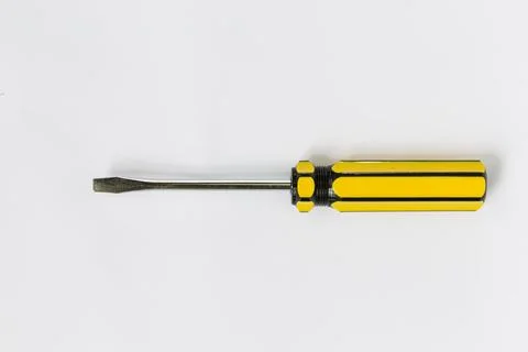 Screw driver isolated on white background Foto stock