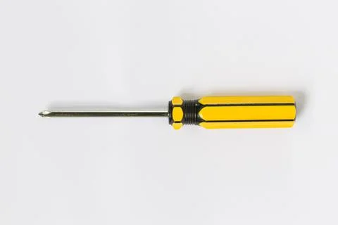 Screw driver isolated on white background Foto stock