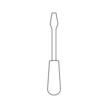 Screw driver line icon Stock Illustration