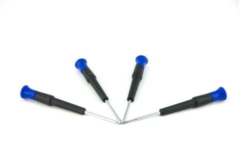 Screw driver &amp; phillips screw driver on white background Stock Photos
