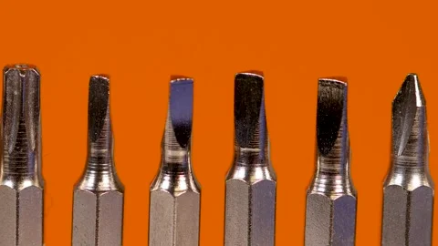 Screw driver tool bits Stock Footage 171293733