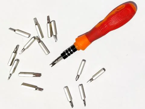 Screw Driver variable bits. Stock Photos