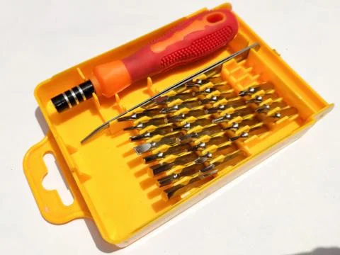 Screw Driver variable bits. Stock Photos