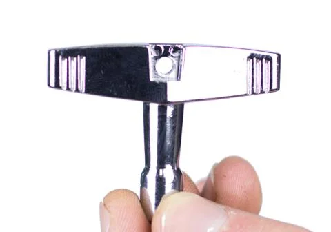 Screw for drums on a white background Stock Photos