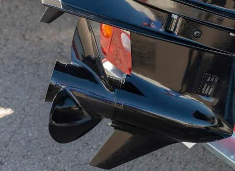 Screw on the engine for a motor boat Stock Photos