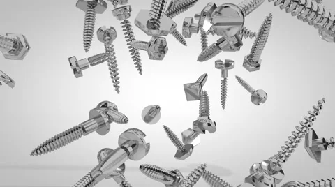 Screw Falling 01 Stockbeeldmateriaal 41837897