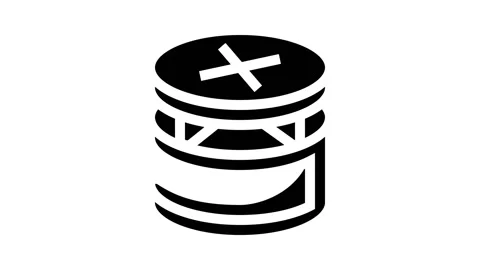 Screw fast mounting assembly glyph icon animation Stock Footage 224848846