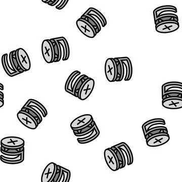 Screw fast mounting assembly vector seamless pattern 스톡 일러스트