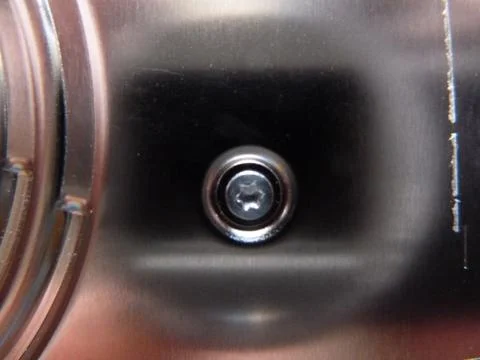 Screw on hard disk drive Stock Photos