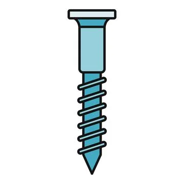 Screw hardware fastener tool for construction work Stock-Illustration