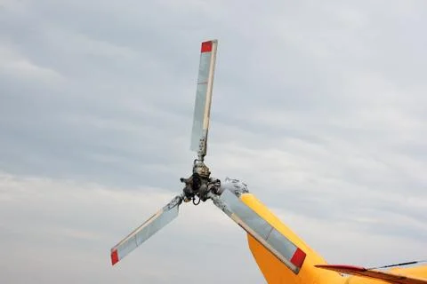 The screw of the helicopter Stock Photos
