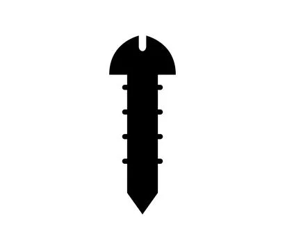 Screw icon illustrated in vector on white background Stock Illustration