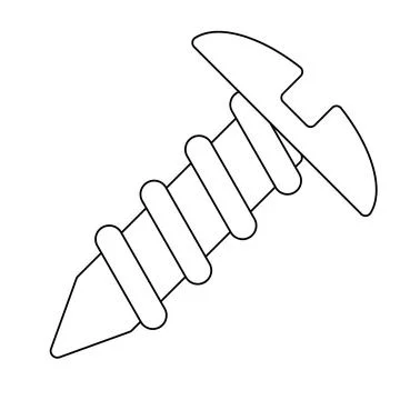 Screw icon illustration,vector tool sign symbol Иллюстрация