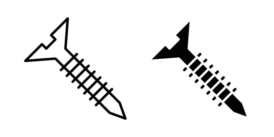 Screw icon or illustration vector symbols Stock Illustration