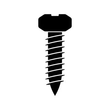 Screw icon vector Stock Illustration
