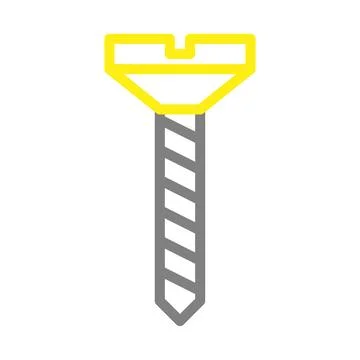 Screw icon vector illustration. Concept of construction, repair, and mainte.. Ilustração Stock
