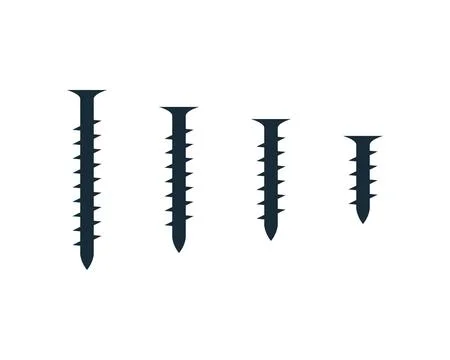 Screw Icon Vector Logo Template Illustration Design Stock Illustration