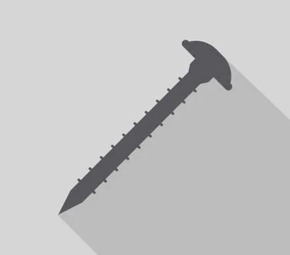 Screw icon on white background Stock Illustration