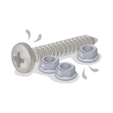 Screw Illustration Stock Illustration