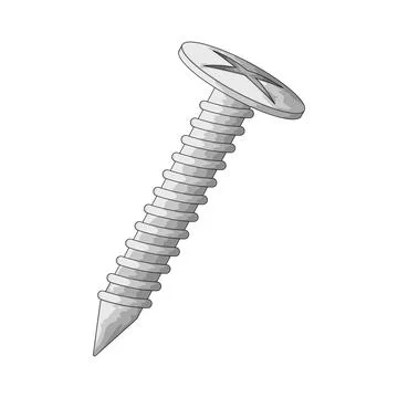Screw illustration Illustrazione stock