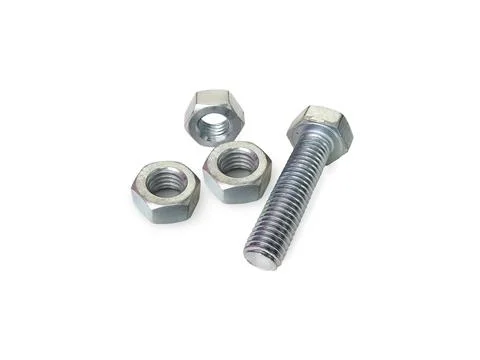 Screw isolated on the white background Stock Photos