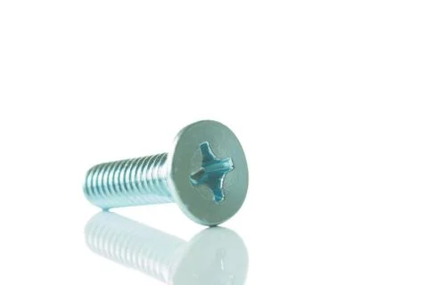 Screw isolated on the white backgrounds Stock Photos
