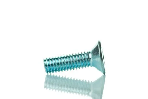 Screw isolated on the white backgrounds Stock Photos