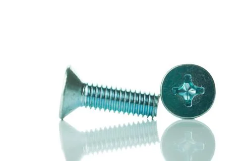 Screw isolated on the white backgrounds Stock Photos