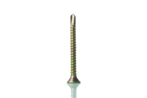 Screw isolated on the white backgrounds Foto stock