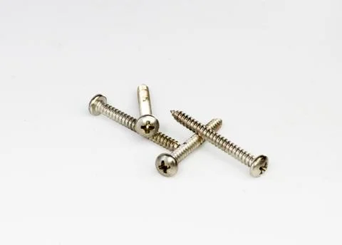 Screw isolated on the white Stock Photos