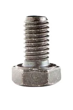 Screw Isolated on White Stock Photos