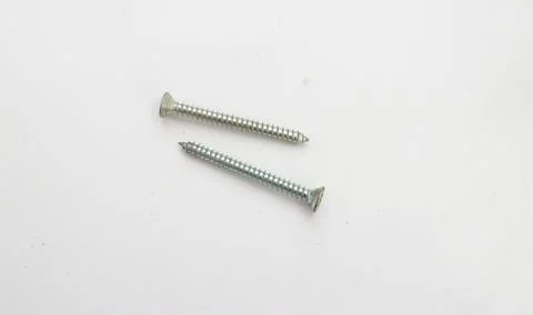Screw. Isolated on white Stock Photos