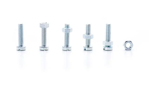 A screw line Stock Photos